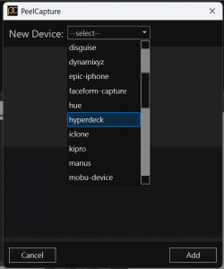 PeelCapture – Devices – PeelDev Support