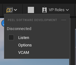 PeelDev menu options